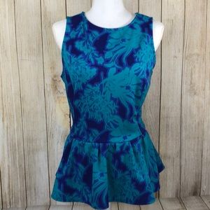Summer Top Peplum Worthington Large Stretchy